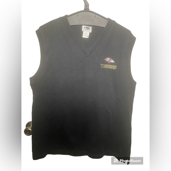 Vintage Baltimore Ravens NFL Embroidered Sweater Vest men’s XL Haley - Picture 1 of 4